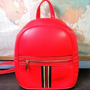 BRAND NEW Poppi "Peta Approved Vegan" Mini Leather Backpack